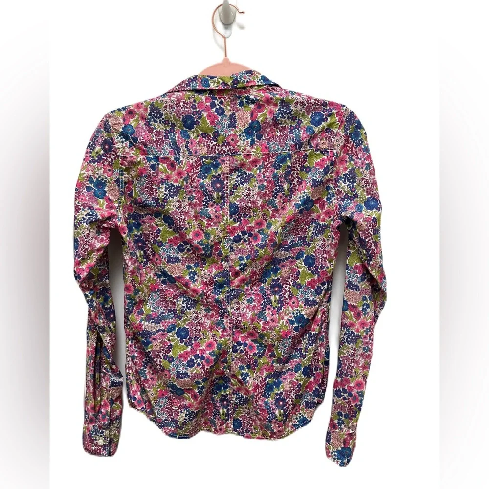 Frank & Eileen Floral Barry Button Down Blouse - Size XS - Picture 2 of 6